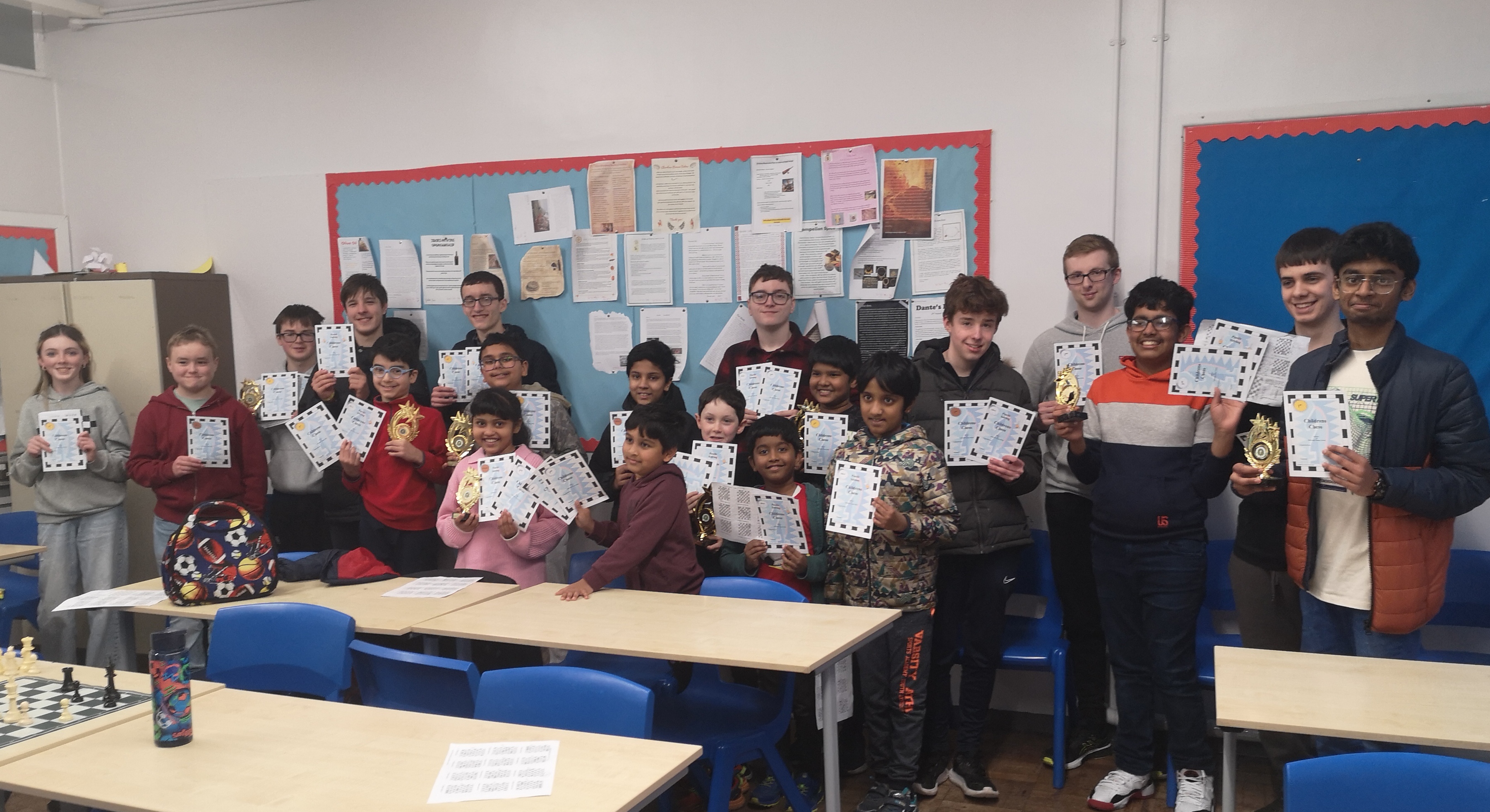 On February 8th Students gathered at Methodist College to Play Chess.