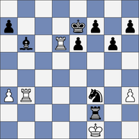 Black wins with mate