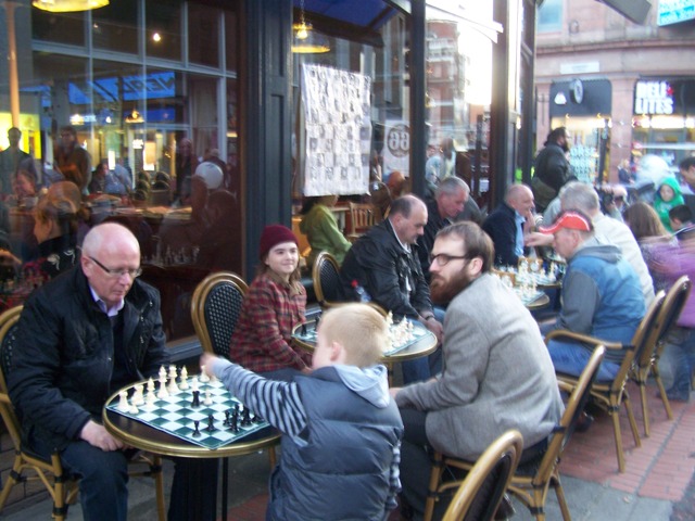 All ages enjoying chess - Belfast Culture Night