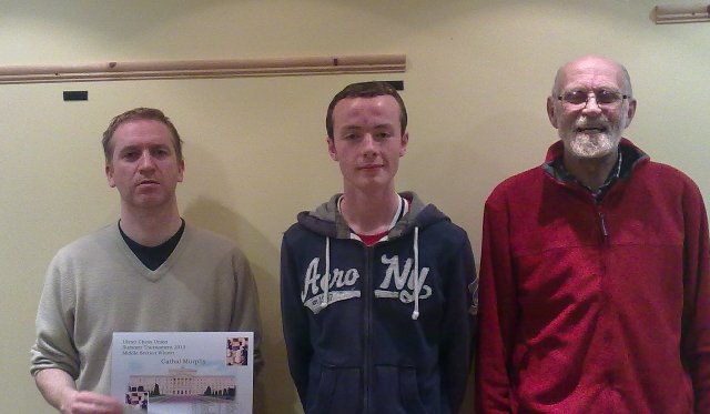 David Seaby winner of lower section
Cathal Murphy winner of middle section
Matthew Chapman Second Overall