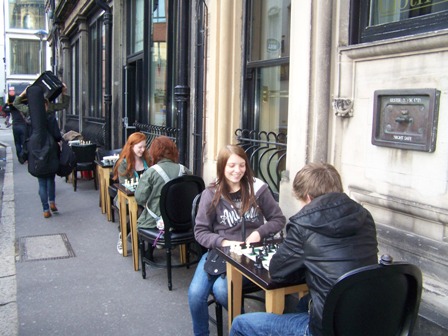 Culture Nights row of tables outside Cloth Ear