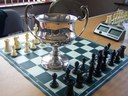 Arthur Cootes Trophy given to new Ulster Rapidplay Champion