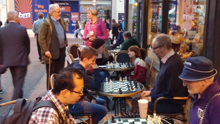 A brilliant culture night with Chess at the Caffe Nero