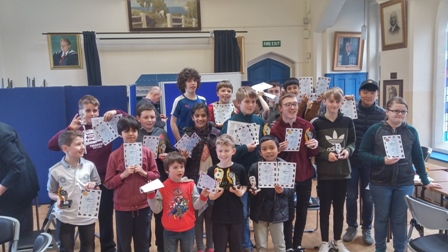 Top competitive play at Aprils Childrens Chess 2018
