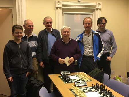 Presentation to Ray Devenney for outstanding contribution to Ulster Chess