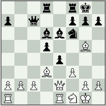 Position after Black's 17th move