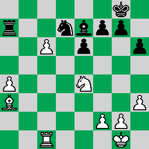 Williamson Shield 1912 game (after White's 34th move)