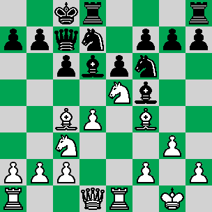 Williamson Shield 1914 game (after Black's 11th move)