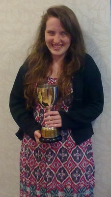 Karina Kruk with the Henderson Cup, 2011